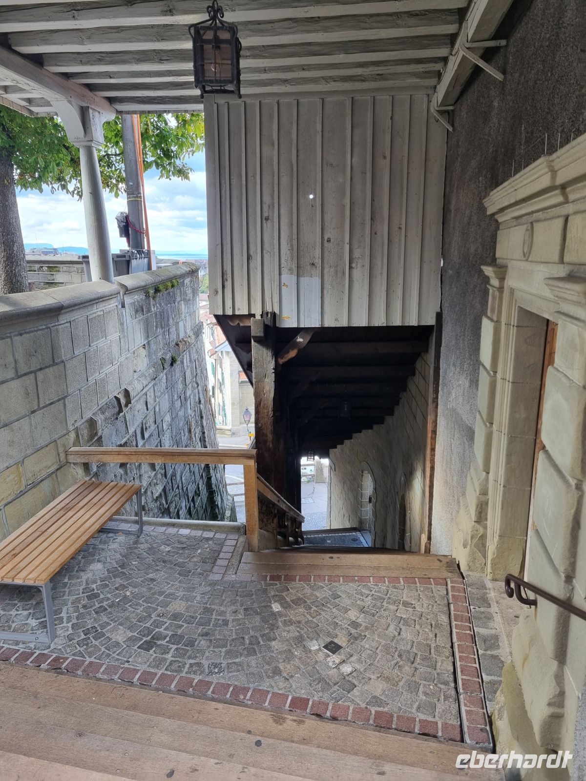 Lausanne - Teil des Jakobsweges (Escaliers du Marché)