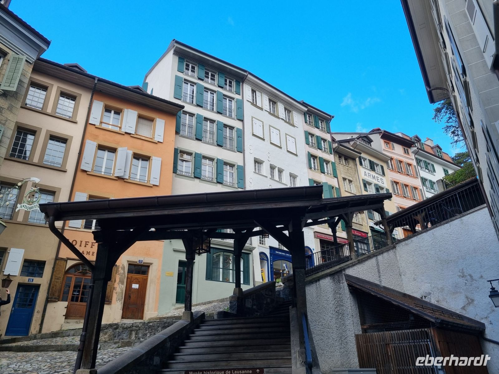 Lausanne - Teil des Jakobsweges (Escaliers du Marché)