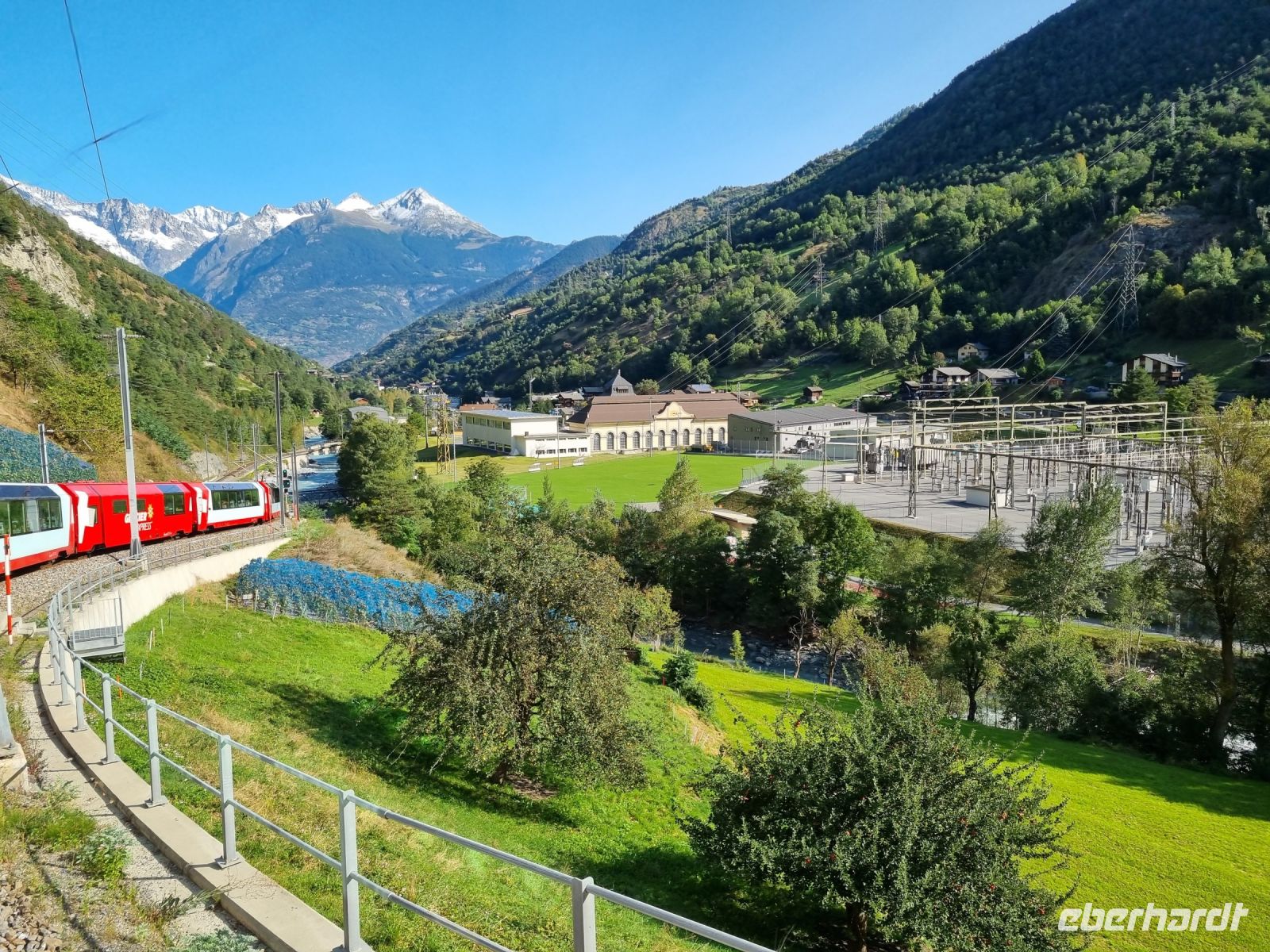 Fahrt mit dem Glacier-Express... - von Zermatt nach Brig (Mattertal)