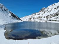 Fahrt mit dem Glacier-Express... - von Andermatt nach Disentis (Oberalppass mit Oberalpsee)