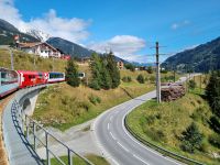 Fahrt mit dem Glacier-Express... - von Andermatt nach Disentis (vom Oberalppass hinunter ins Vorderrheintal)
