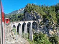 Fahrt mit dem Glacier-Express... - Landwasserviadukt