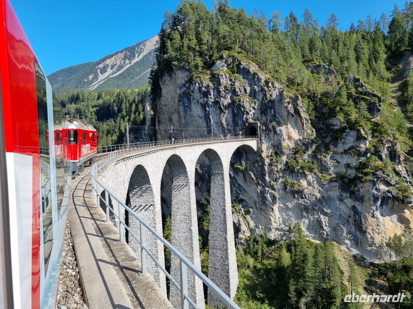 Fahrt mit dem Glacier-Express... - Landwasserviadukt 