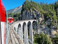 Fahrt mit dem Glacier-Express... - Landwasserviadukt 