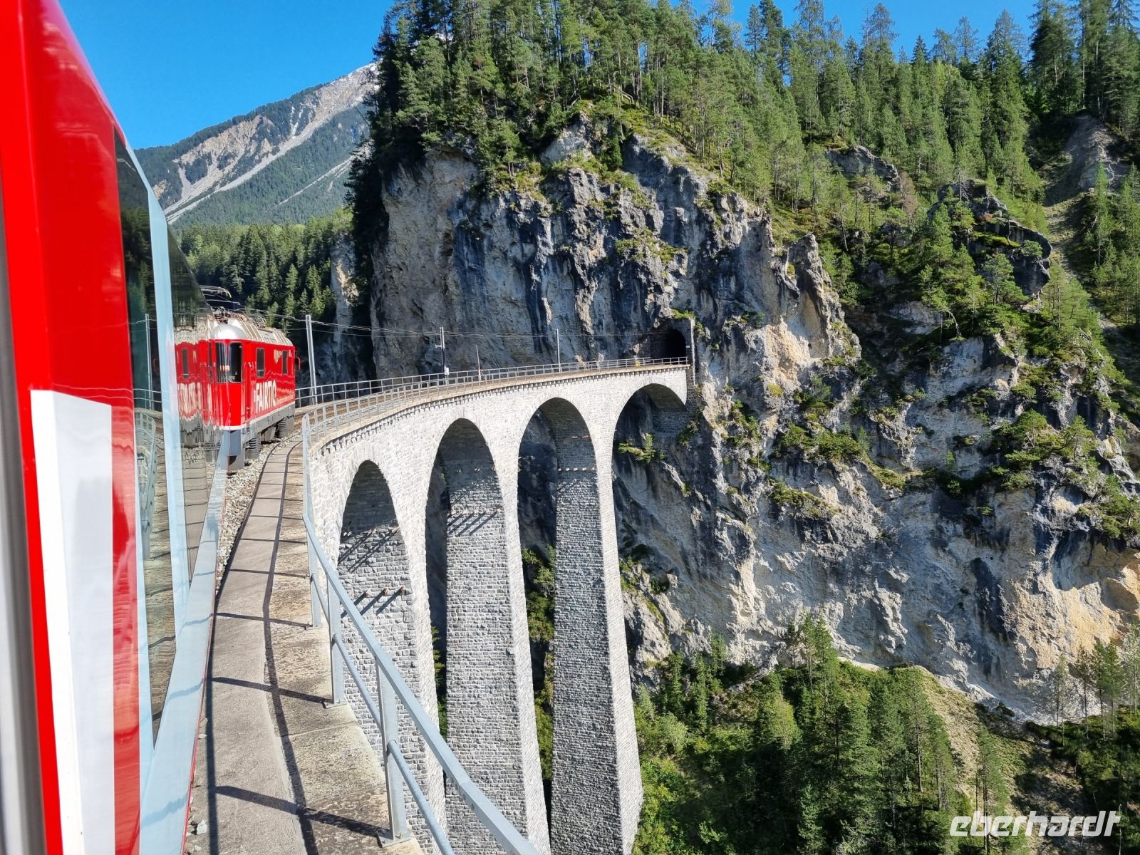 Fahrt mit dem Glacier-Express... - Landwasserviadukt