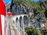 Fahrt mit dem Glacier-Express... - Landwasserviadukt