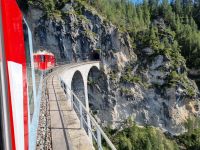 Fahrt mit dem Glacier-Express... - Landwasserviadukt