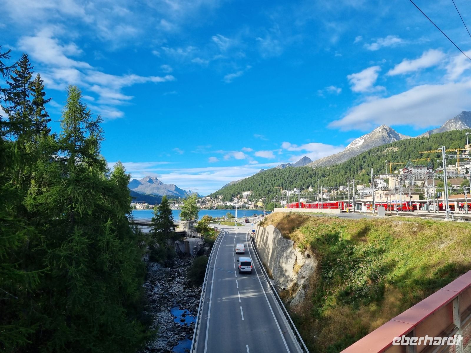 Fahrt mit dem Bernina-Express... - Abschied von St. Moritz