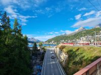 Fahrt mit dem Bernina-Express... - Abschied von St. Moritz