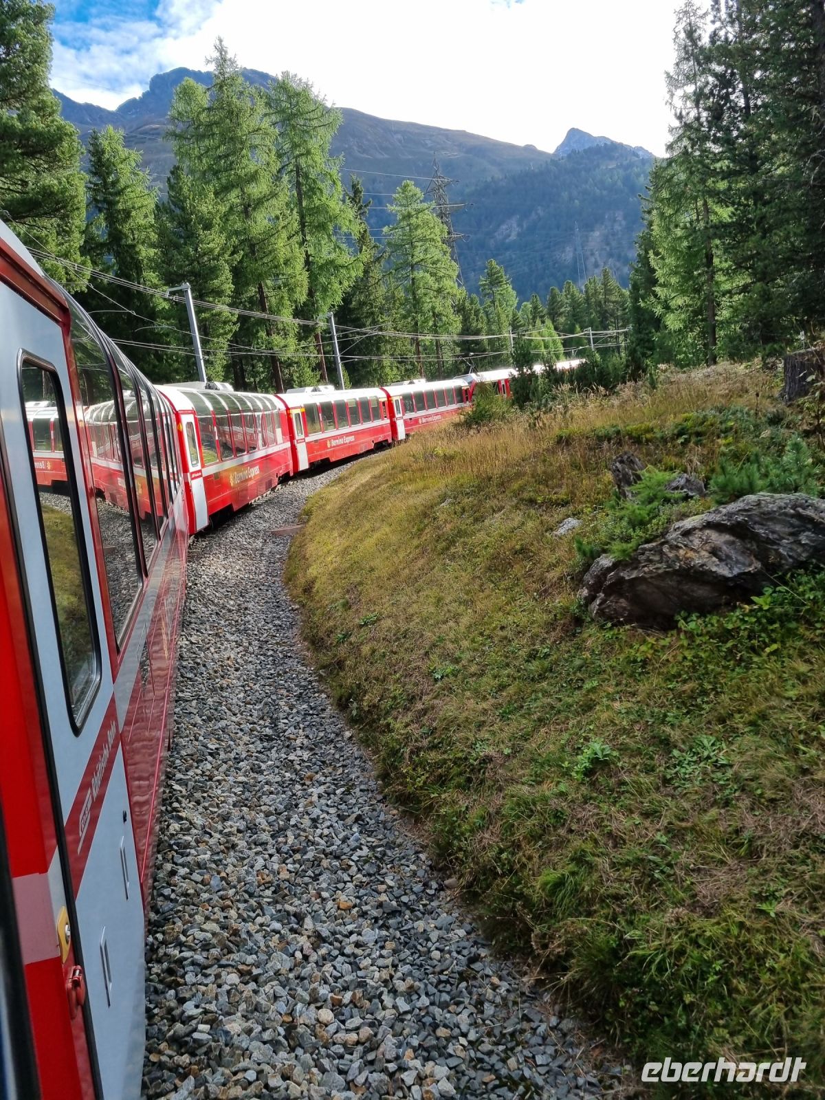 Fahrt mit dem Bernina-Express...