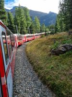Fahrt mit dem Bernina-Express...