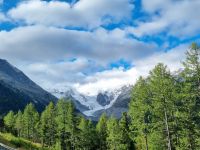 Fahrt mit dem Bernina-Express... - Morteratsch-Gletscher 