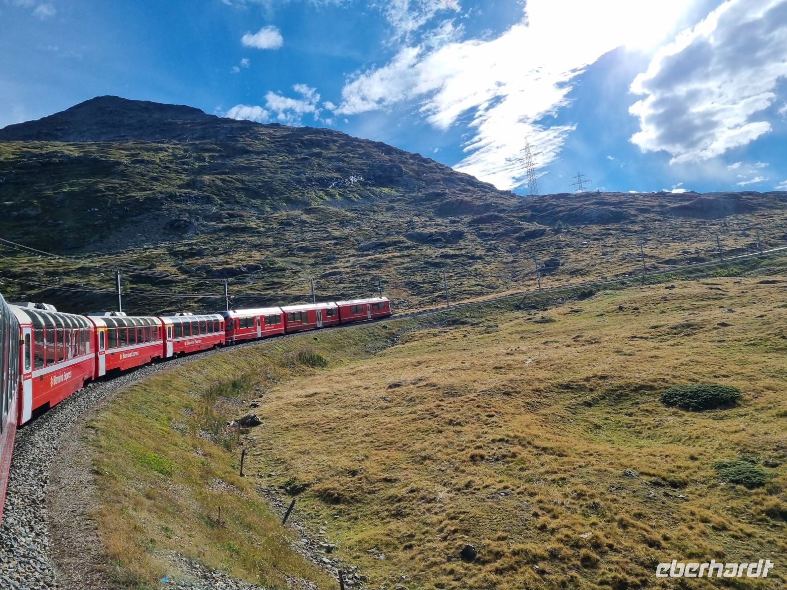 Fahrt mit dem Bernina-Express...