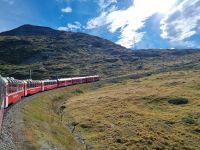 Fahrt mit dem Bernina-Express...