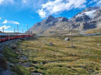 Fahrt mit dem Bernina-Express...