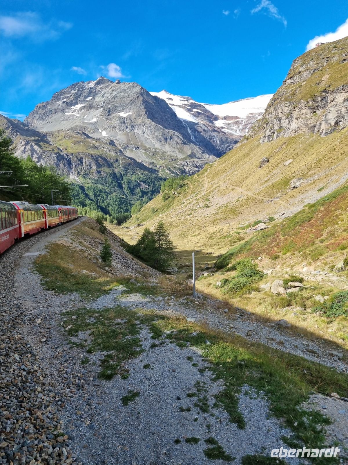 Fahrt mit dem Bernina-Express...