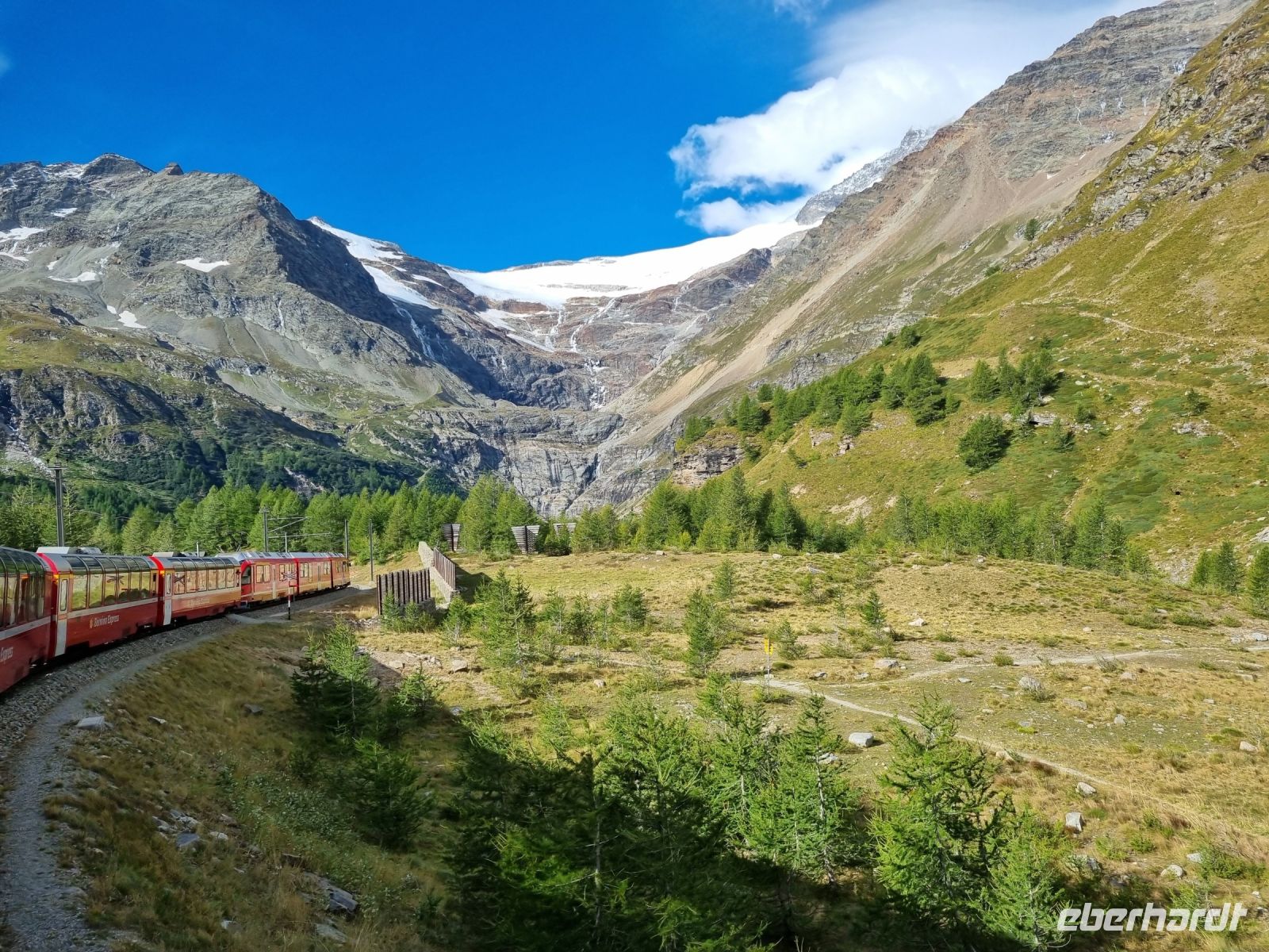 Fahrt mit dem Bernina-Express...