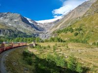 Fahrt mit dem Bernina-Express...