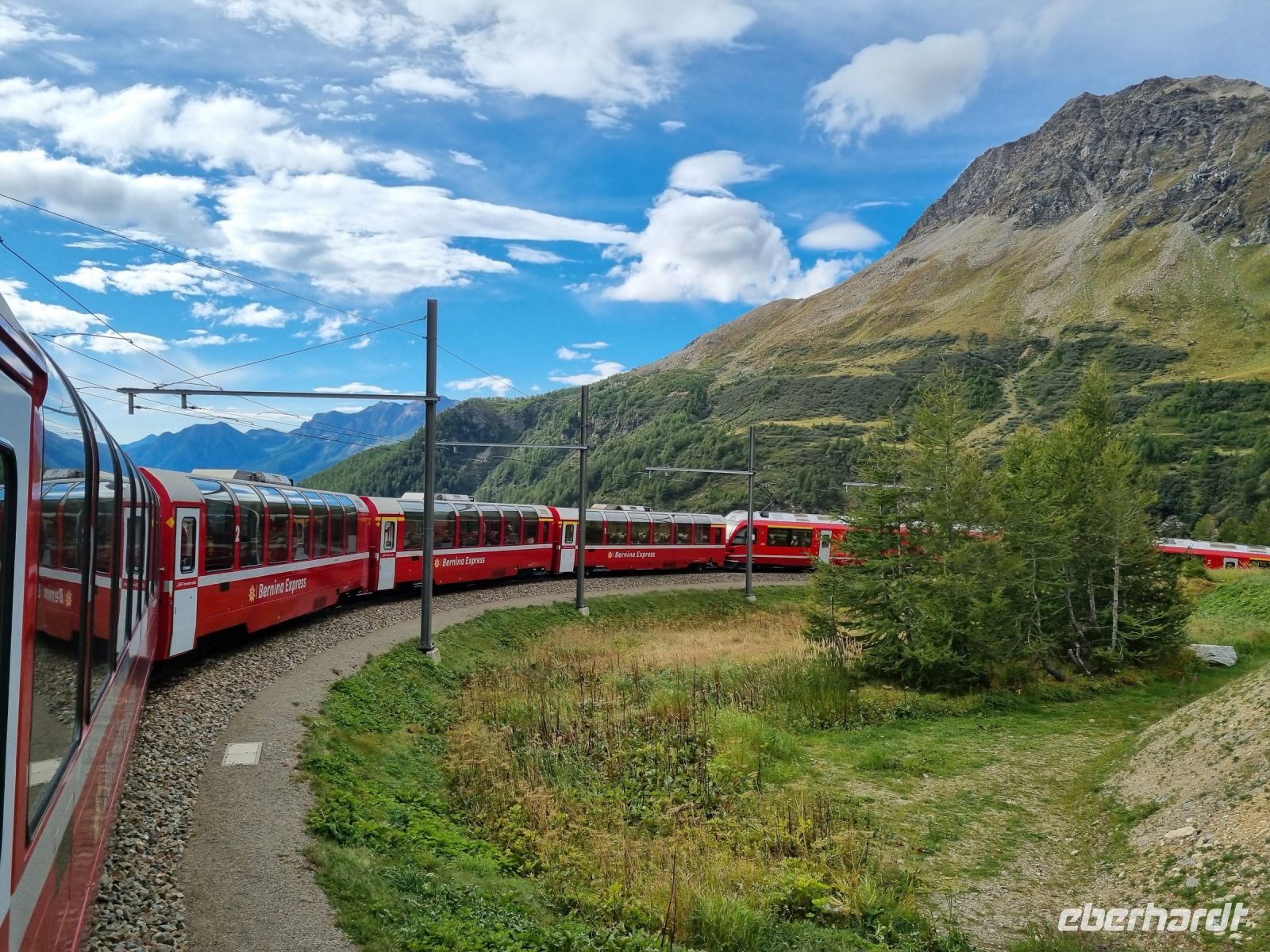 Fahrt mit dem Bernina-Express...