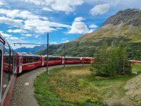 Fahrt mit dem Bernina-Express...