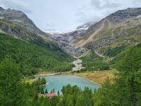 Fahrt mit dem Bernina-Express... - Palüsee mit Palü-Gletscher