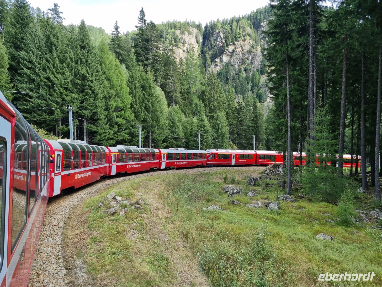 Fahrt mit dem Bernina-Express...