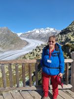 172 Auf dem Bettmerhorn - Aletschgletscher - Reiseleiterin Annette