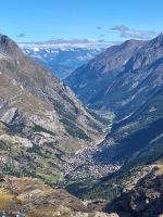 322 Zermatt - Ausflug auf das Kleine Matterhorn - Blick auf Zermatt