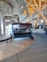 324 Zermatt - Ausflug auf das Kleine Matterhorn - Blick auf Zermatt - Fahrt mit der Großgondel-Umlaufbahn