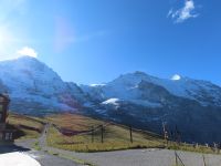 411 Ausflug auf das Jungfraujoch - Kleine Scheidegg - Blick zu Mönch und Jungfrau
