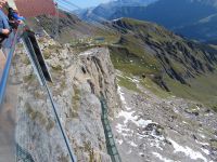 445 Ausflug auf das Schildhorn - Blick auf den Thrill Walk von der Station Birg