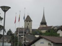 Spiez mit Burg und Schlosskirche