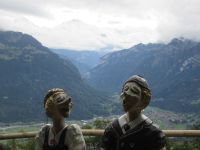 Blick von Harder Kulm zum Dreigestirn