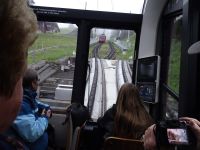 Pilatusbahn, Weiche an der Begegnungsstelle