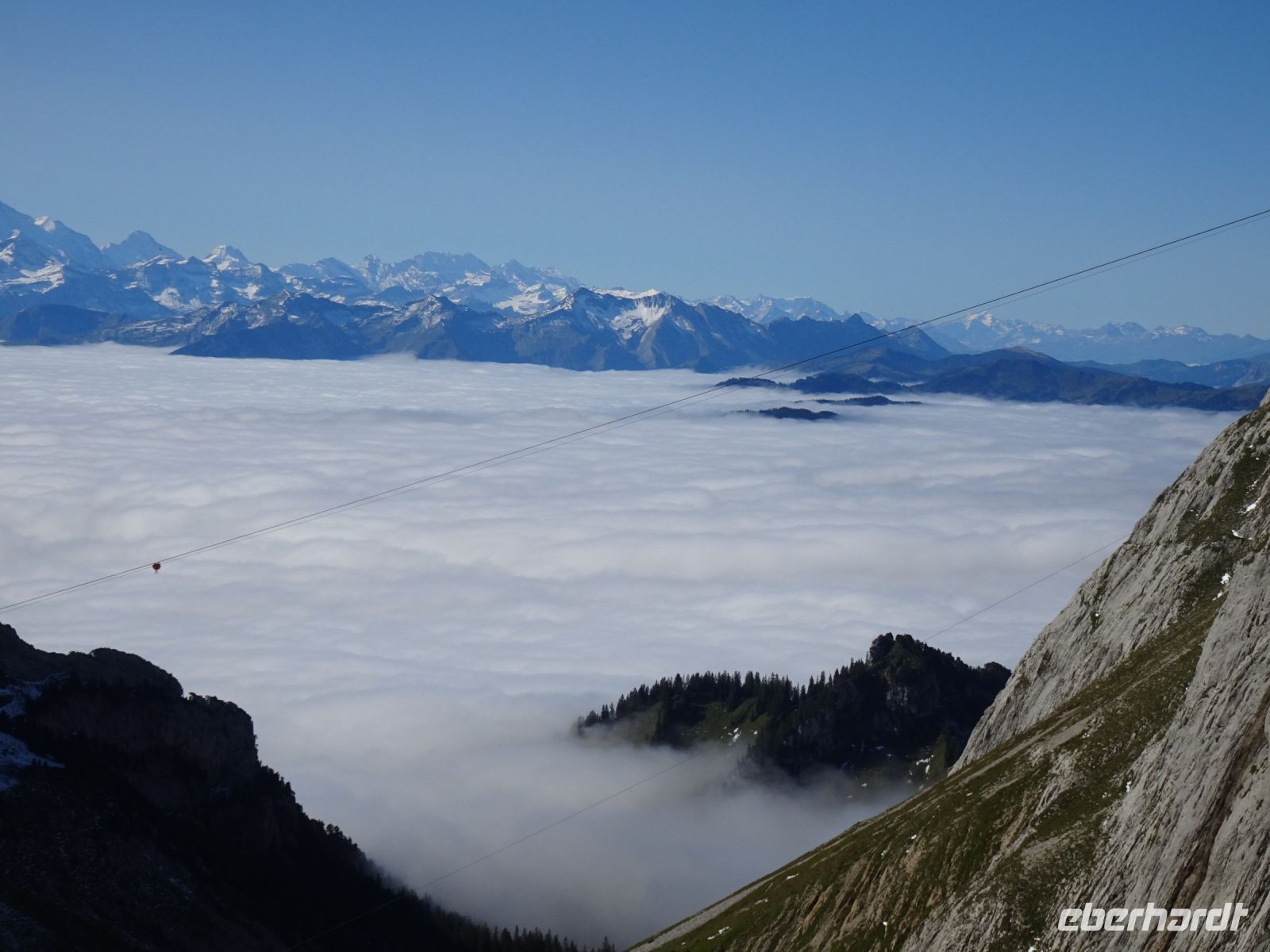 Blick in Richtung Eiger und Jungfrau