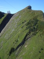 Blick aus der Kabinenbahn zur Klimsenhornkapelle