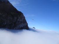 Abfahrt in die Wolken