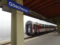 ... Halt vor dem Tunnel in Göschenen...