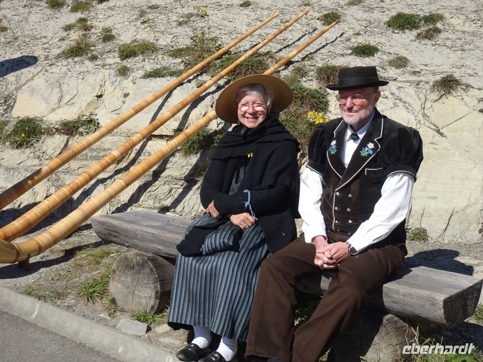 ... Begrüßung mit Alphörnern...