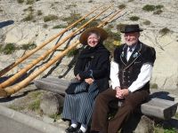 ... Begrüßung mit Alphörnern...