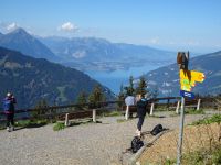 ... Blick auf Thunersee bei Interlaken...