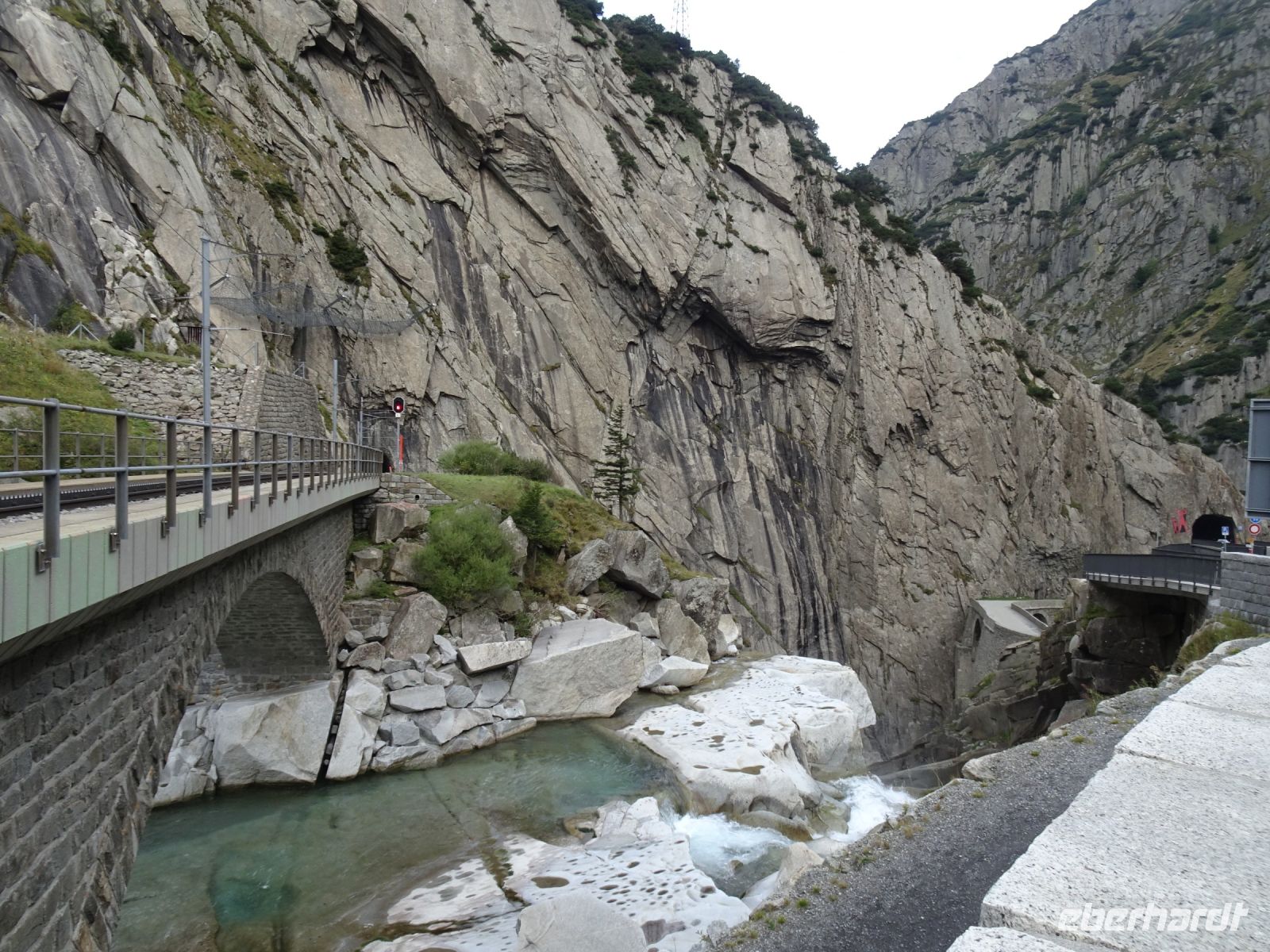 Teufelsschlucht an der Reuss bei Andermatt...