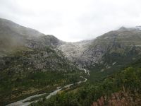 Blick zu den Resten des Gletschers...