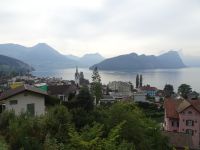 Blick auf Vitznau am Vierwaldstätter See ...