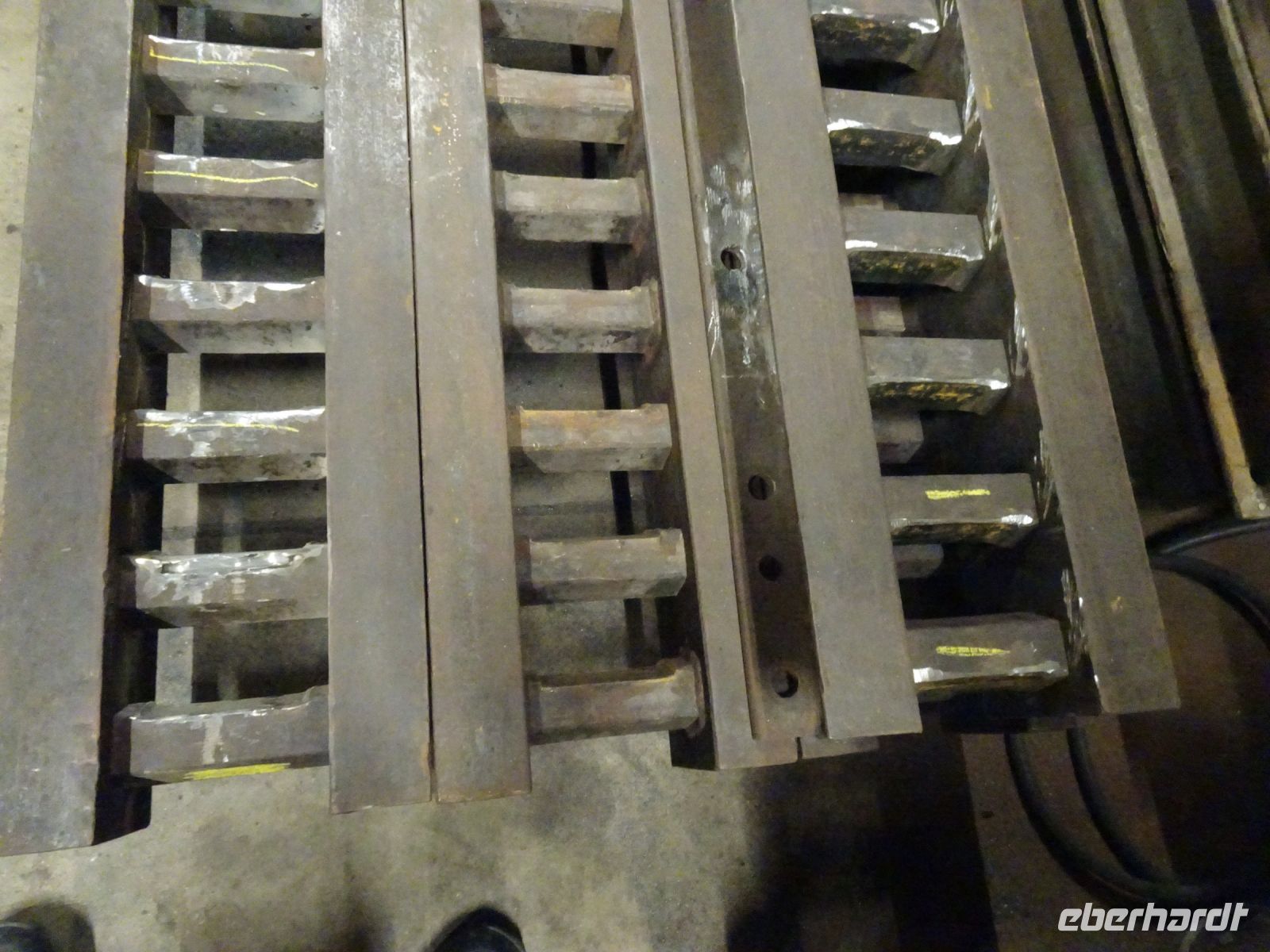 .. Zahnstangen System Riggenbach vor und nach der Aufarbeitung ...