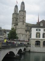Zürich: Großmünster und Münsterbrücke