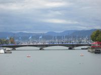 Zürich: Ausfluß der Limmat aus dem Zürichsee