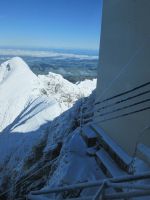 Abfahrt von der Säntis Bergstation