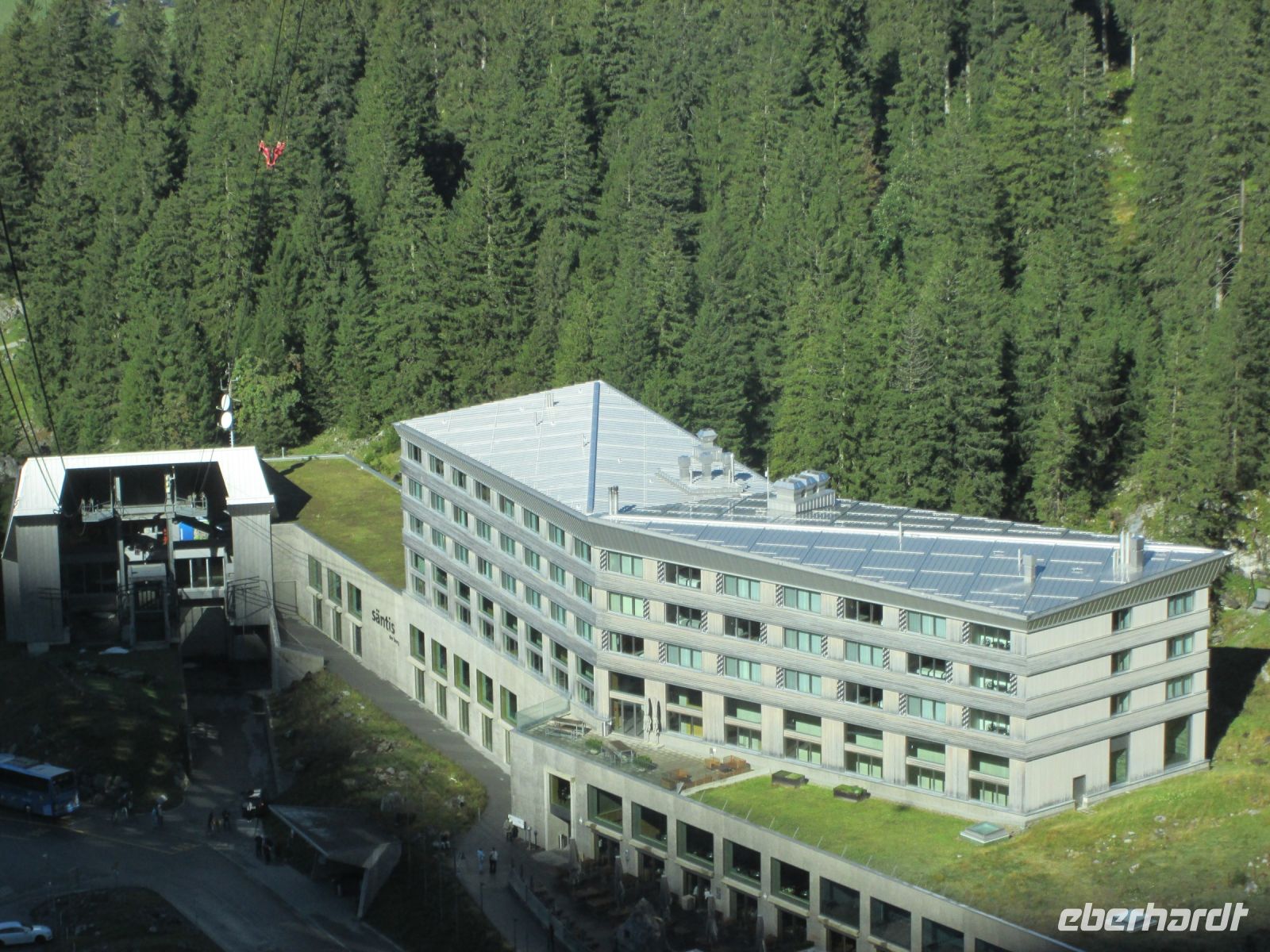 Hotel Schwägalp und Talstation der Säntis Bahn