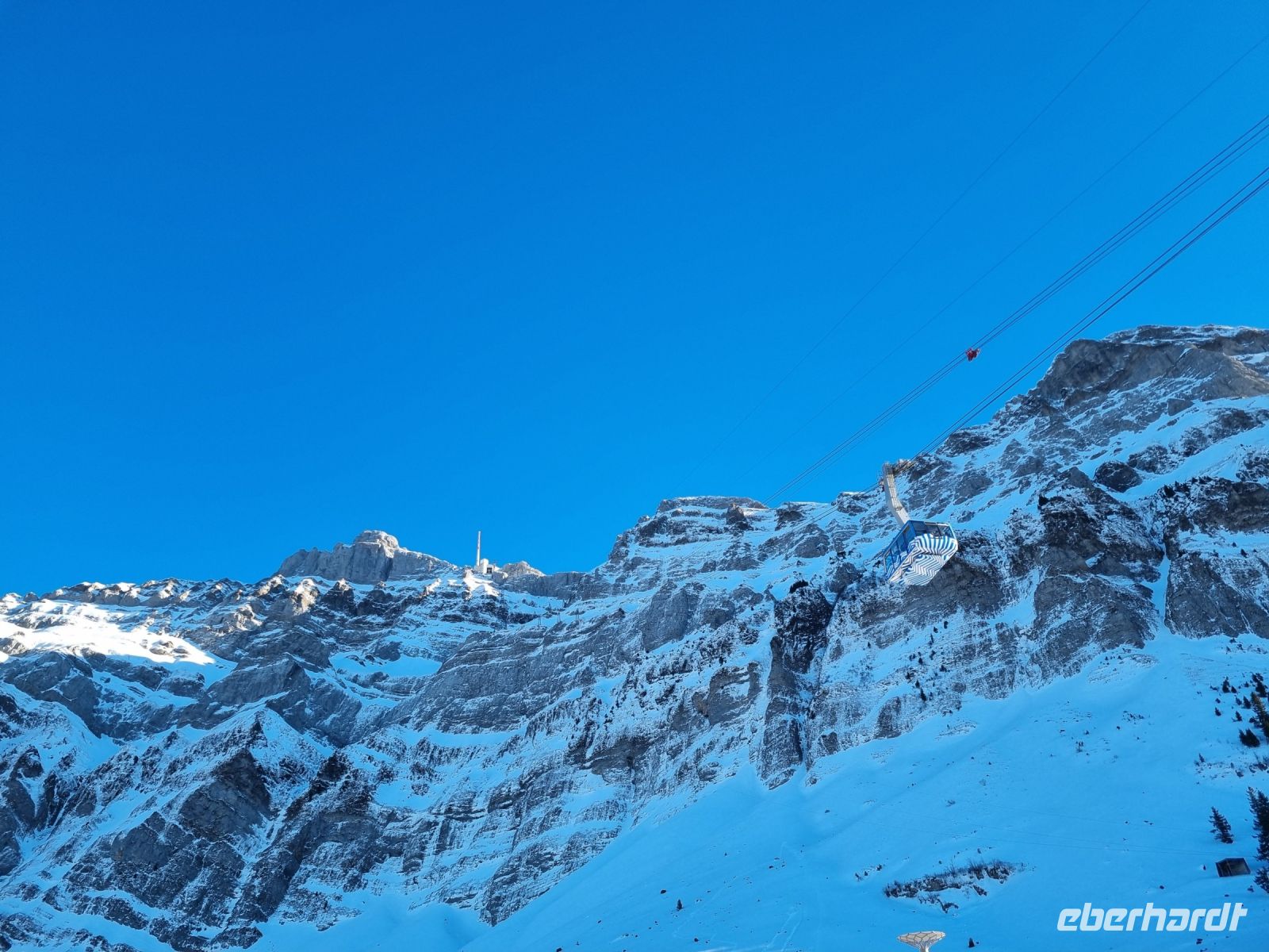 Schwägalp - Blick zum Säntis-Gipfel